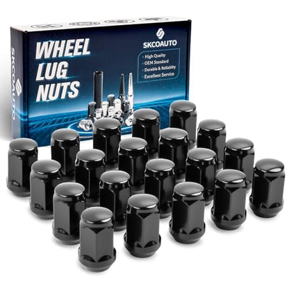 M12x1.5 Lug Nuts 20pcs for Focus - color: Black, size: M12x1.5, style: 1.38IN,20PCS