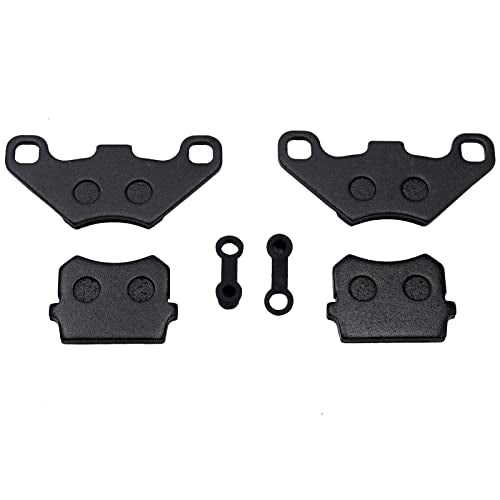 Rear Front Brake Pads 50cc 70cc 90cc 110cc 125cc 150cc 200cc 250cc ATV Quad Go Kart Pack of 2 (BLACK) - size: BLACK