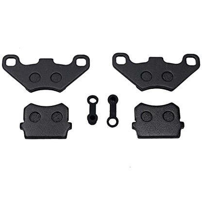 Rear Front Brake Pads 50cc 70cc 90cc 110cc 125cc 150cc 200cc 250cc ATV Quad Go Kart Pack of 2 (BLACK) - size: BLACK