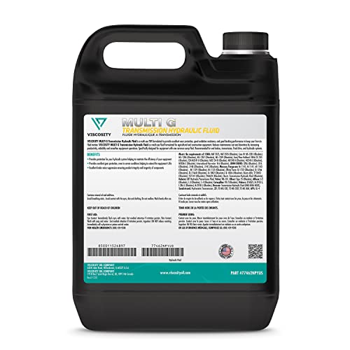 VISCOSITY Multi G Transmission Hydraulic Fluid - Compatible with Mahindra, McCormick Tractors - 2.5 Gallons - 77462NPYUS - size: 2.5 Gallon (Pack of 2)