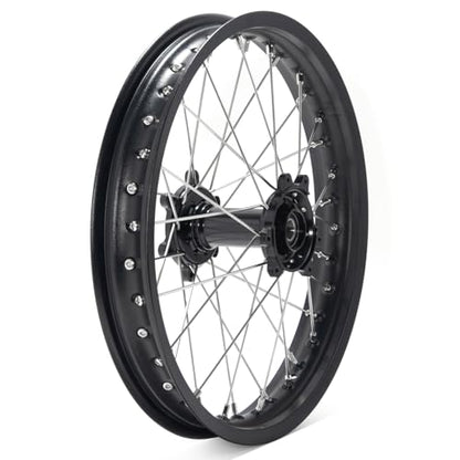 TOFR 18"x2.15" CNC Rear Wheel Rim for Surron Ultra Bee Sur-ron Spoked Wheel - color: Black, size: N/A Front 18" Rear