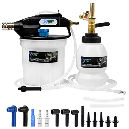 SMOTIVEPRO 2L Vacuum Brake Bleeder Kit Pneumatic Brake Fluid Extractor Pump - size: 2L Pneumatic Brake Bleeder Pump