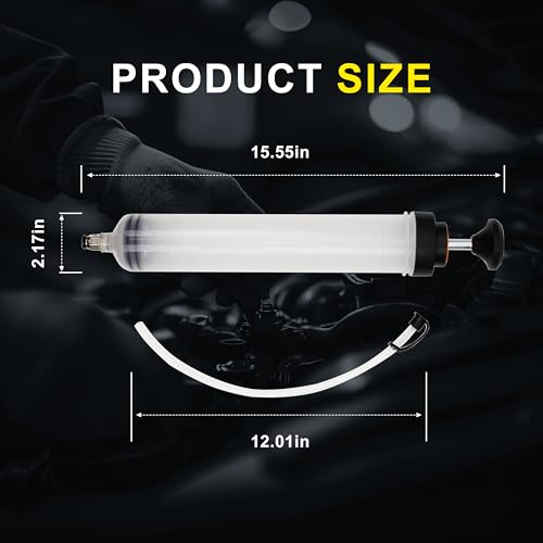 500CC Fluid Extractor, Automotive Fluid Extractor Pump Manual Fuel Suction & Filler, Efficient Oil Extractor Pump for Fluid Extraction