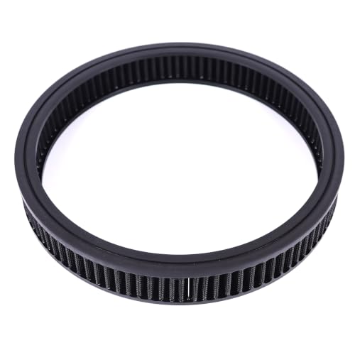 14"x2" Round Air Cleaner Filter Element High Flow (Black) - size: 14" x 2" Black
