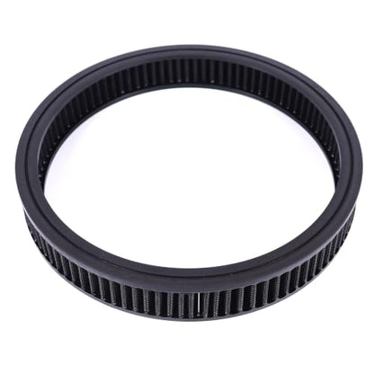 14"x2" Round Air Cleaner Filter Element High Flow (Black) - size: 14" x 2" Black