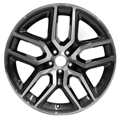 20x9 Aluminum Wheel Rim Double 5-Spoke Charcoal with Machined Accents - Replica Compatible With Ford Explorer 2015-2016 - Exact Fit - Direct Replacement