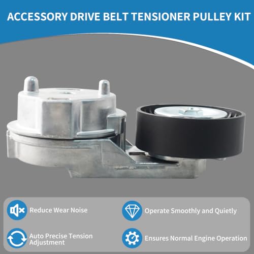 39269 Engine Belt Tensioner Serpentine Belt Drive Idler Pulley Kit - size: 90K-39269