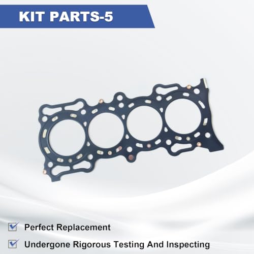 MLS Engine Cylinder Head Gasket Set W/ 10 Head Bolts - color: HS26155PT