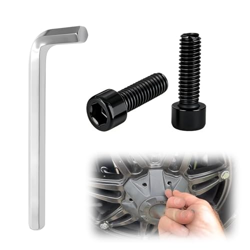 2 Pack Upgrade Fuel Wheel Center Cap Screws, with Adapter Tool - style: 2 Pcs 1001-63-B