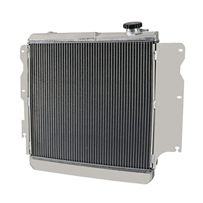 4 Row Radiator For Jeep Wrangler TJ YJ 2.4 2.5 4.0 4.2L 1987-2006 - size: 4 Row Radiator+CNC 1.3Bar Cap