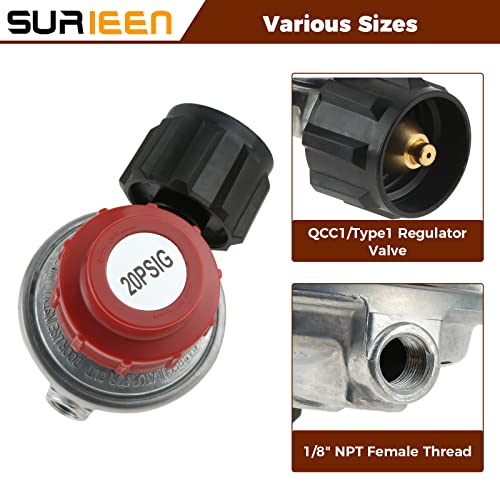0-20 PSI Adjustable High Pressure Propane Regulator Valve Kit