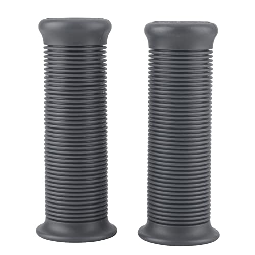 Handle Grip Pair, Motorcycle Grips Pair of 1inch 25mm/ 1.1inch 28mm Universal Motorcycle Vintage Handle Handlebar Grip for Most Motorcycles - color: Dark Grey