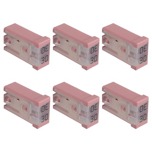 30A 32V Mini Slotted Automotive MCASE Shaped Cartridge Fuse Kit(Pack of 6pcs,30A) - style: 30A