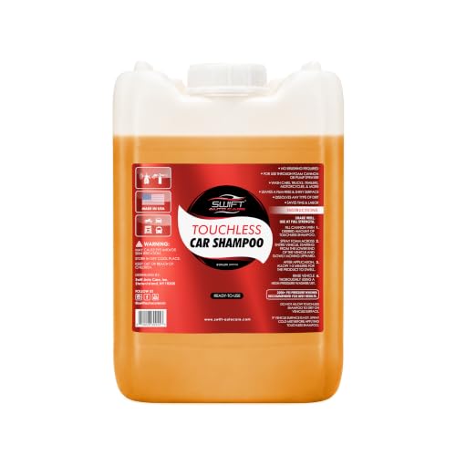 Swift Touchless Car Wash Shampoo (5 Gallon) - No Brushing Required, High Foaming Car Soap, Heavy Duty, Auto Detergent for Foam Cannon, Works on Cars, Trucks, RVs, Upholstery & More! - size: 640 Fl Oz (Pack of 1)