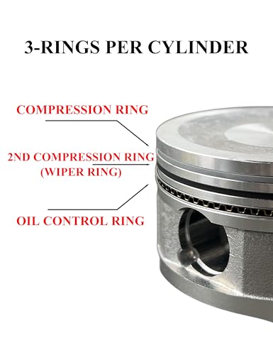 YAMAKATO 68mm Piston Kit 0.570 for Honda 196cc GX200