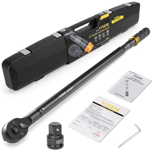 YIYEIE 3/4″ Drive Click Torque Wrench Set 3PCS, 100-700 FT-LB/136-949 Nm - size: 3/4″ 3 PCS