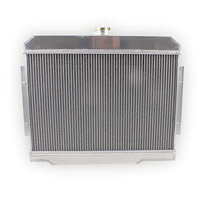 3 Rows Aluminum Radiator With Fan Shroud for 1972-1986 Je ep CJ - size: 3 ROW with FAN SHROUD（Che vy engines）