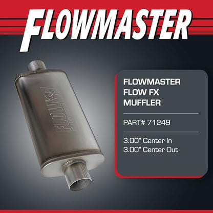Flowmaster Flow FX Muffler – 3.00" Center In / 3.00" Center Out - color: Center In / Center Out