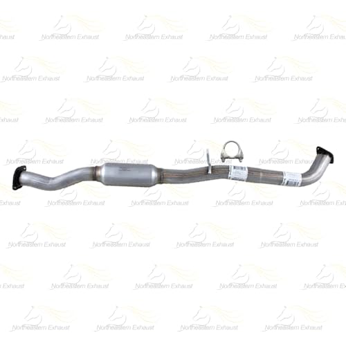 Northeastern Exhaust | Stainless Steel Exhaust Resonator Pipe Compatible for Nissan 350Z 2003-2007 3.5L | Free Gasket, Hanger, Bolts and Nuts and Clamp Included | Automotive Replacement Part
