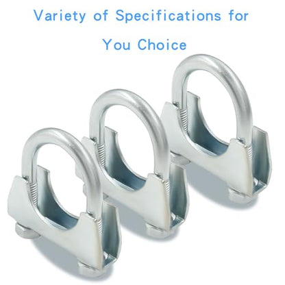 1-1/4'' U Bolt Muffler Exhaust Clamp, Pack of 2 - size: 1-1/4",2PCS