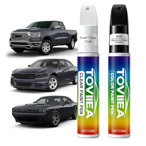 Maximum Steel Metallic(PAR) Touch Up Paint for Dodge Ram - color: (PAR)Maximum Steel Metallic for 2013-2021 RAM 1500/2021 RAM 2500/2021 RAM 3500