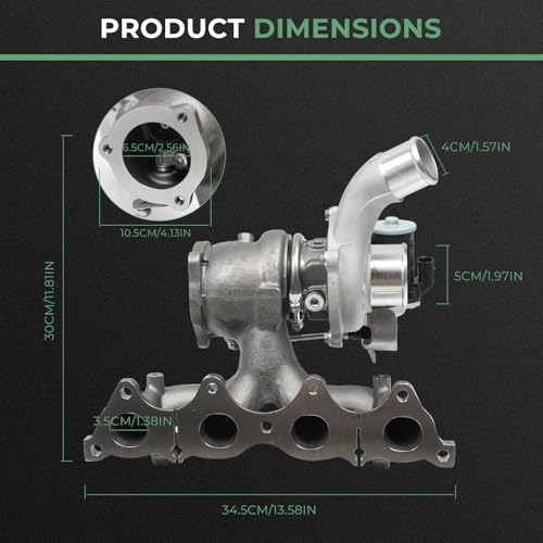 For 282312B760 Turbocharger Repair kits Turbo Charger W/Gaskets Compatible with Hyundai Tucson 1.6L 2016-2018 Replacement For 16399880016 1639-988-0016 28231 2B760