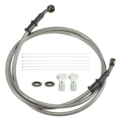 uxcell 1 Set 1.6m 5.25ft Motorcycle Hydraulic Brake Line Hose Universal - size: 160CM