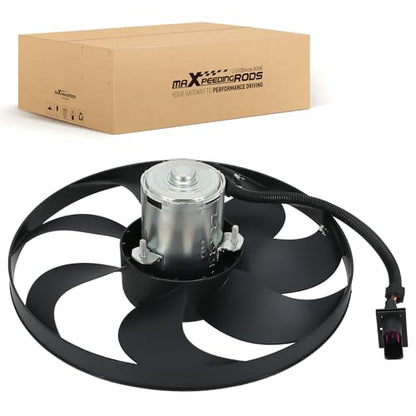 maXpeedingrods Electric Radiator Cooling Fan Driver Side Assembly for Audi TT 2000-2002 TT Quattro 2000-2006, for Volkswagen Golf 1999-2006 Jetta 1999-2005, 6QD959455A 6H0959455B 1J0959455F - size: 6QD959455A