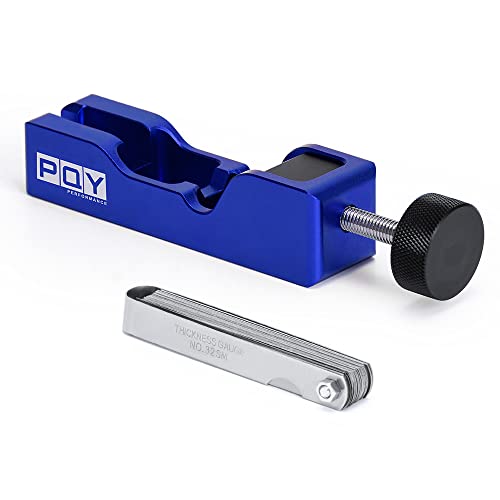 Universal Spark Plug Gap Gapping Tool with 32 Blade Feeler Gauge Blue - color: blue+feeler gauge