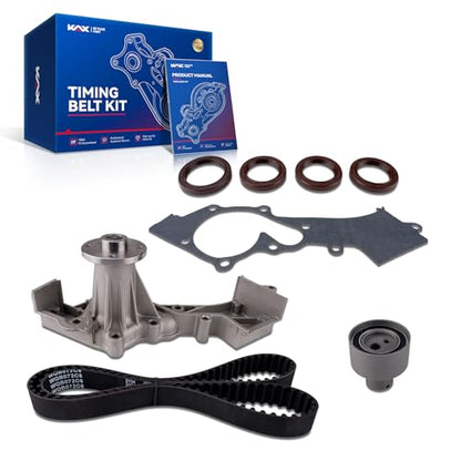 KAX Timing Belt Kit with Water Pump for 2000-2004 Nissan Xterra 3.3L - size: TCKWP249