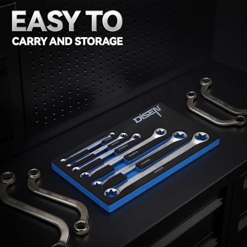 DISEN 6-Piece E-Torx Wrench Set Double Box End Wrench Set - size: 6PCS
