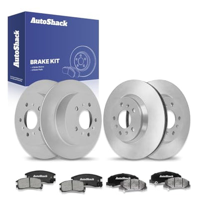 AutoShack Front & Rear Brake Rotors & Ceramic Pads for Chevy Impala 2010 - style: Brake Rotor & Pad