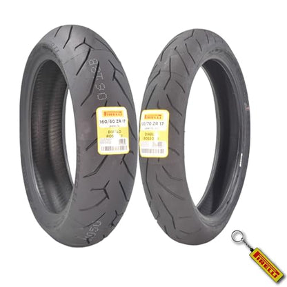 Pirelli Diablo Rosso II Motorcycle Tire Set 120/70 ZR17 & 160/60 ZR17 - size: 120/70ZR17; 160/60ZR17