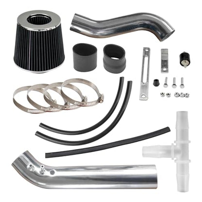 KAX 2.75" Cold Air Intake Kit Fit for 1999-2000 Honda Civic EX/HX/Si, Black - color: Red, size: 1999-2000 Honda Civic EX/HX/Si