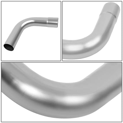 DNA MOTORING 8Pcs 3 Inches Mild Steel DIY Custom Exhaust Tubing Mandrel Bend Pipes Straight & U-Bend Kit, Universal Fit, ZTL-30RAW-8P - size: 3Inch, style: Mild Steel