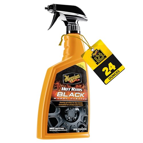 Meguiar's Hot Rims Black Wheel Cleaner, 24 Oz - size: 24 Ounce (Pack of 1), style: Hot Rims Black Wheel Cleaner