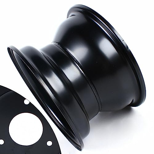 CNCEST 7" ATV Wheel Rim 3 Lug For 125CC 16x8-7 Tire ATV Quad Go Kart Taotao Coolster, 3 Holes 3.1" Hole Distance Tire Rim Parts Wheel Rim Tire, Black