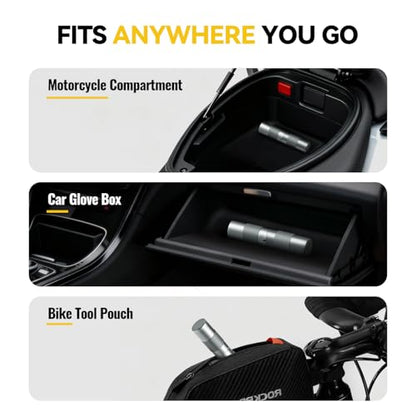 AUTOWN Compact Tire Repair Kit with Plugs for Motorcycle, Car