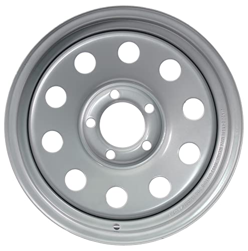 eCustomrim Trailer Wheel 15X5 15 Inch 5 Lug On 4.5 Silver Modular Rim