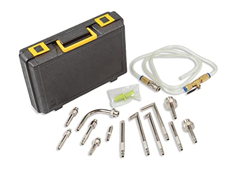 Mityvac MVA7216A ATF Refill Accessory and Adapter Kit, Converts MV7201 Fluid Extractor, Integrated Brass Ball Valve, Quick-Change Coupler, Includes 13 Foreign and Domestic Transmission Adapters - style: MVA7216A