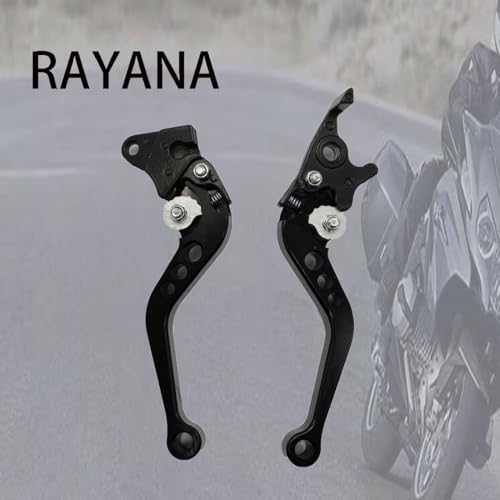 RAYANA 7/8" Handle Bar Clutch Brake Lever CNC Aluminum Alloy Adjustable Compatible for Chinese GY6 50cc 70cc 90cc 125cc 150cc Moped Scooter Motorcycle (Front Discs and Rear Drums, Black) - color: Black, style: Front Discs and Rear Drums