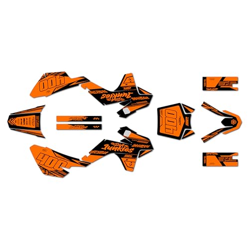 Graphics Kit for SSR SR70, SR110, and SR125 (2021+) Rugged Series Orange-Shift 16 Mil - On/Off the Road - Dirt Pit Bike Motorcycle Sticker, Dirtbike Racing Decal Motocross no-Plastics - color: Orange-shift, size: 16 Mil - On/Off the Road