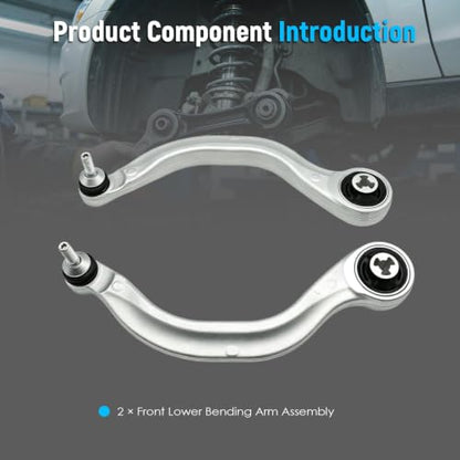2pc Front Lower Bending Arm Compatible with Model 3 Y 19-24