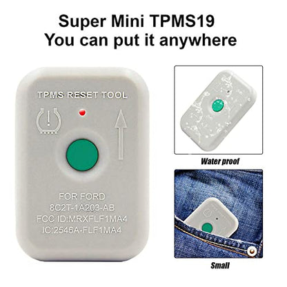 VXDAS TPMS Reset Relearn Tool TPMS19 for Ford Tire Sensor Pressure Monitor Activation Tool Compatible for Ford, Lincoln, Mercury - 2026 Edition (8C2Z-1A203-A)