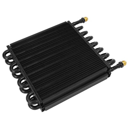 16 Pass Universal Transmission Oil Cooler Kit - color: black