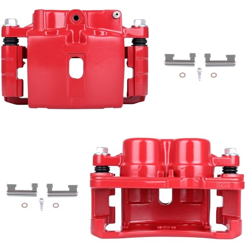 SCITOO 18-B4729 18-B4728 Front Left & Right Brake Calipers With Bracket - size: Front[18-B4729 & 18-B4728]