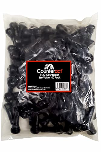 Counteract Premium EPDM Rubber Snap-in Valve Stem (TR413 100PK) - size: TR414
