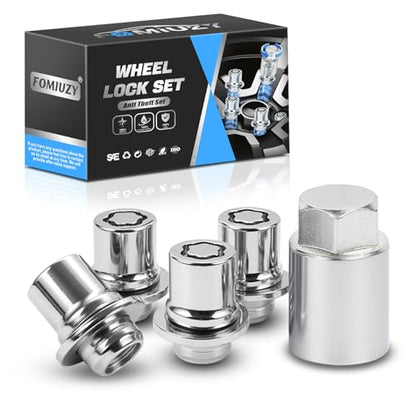 Wheel Lock Lug Nuts Set M12x1.5 Anti Theft Fit Toyota Camry Corolla Tacoma RAV4 Highlander Sienna Prius Venza Avalon C-HR Matrix Celica Mirai Lexus RX350 ES350 IS250 NX200T Replace 00276-00900 - size: 00276-00900 silver