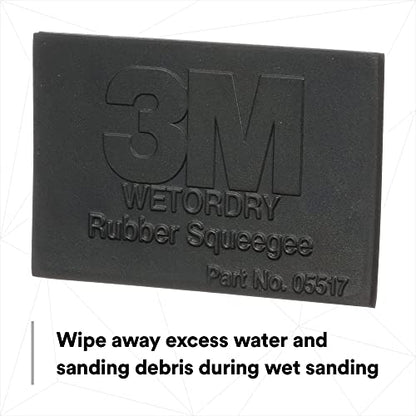 3M Wetordry Rubber Squeegee 05517, 2-3/4 in x 4-1/4 in, Comfort Fit - size: 1