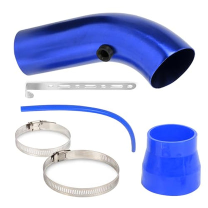 BARTOO 3 Inch Cold Air Intake Pipe Turbo Piping for Car Truck Blue - color: Z-Blue Pipe
